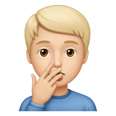 Shh finger sticker