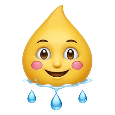 Emoji souriant avec goutte de sueur sticker