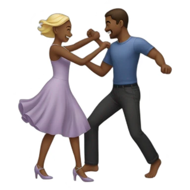 Couple dancing together  sticker