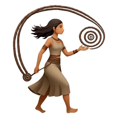 una figura humana sencilla como pintura rupestre caminando hacia una montaña la montaña hecha con líneas curvas primitivas
un animal totémico minimal 
un espiral tipo energía ancestral de fondo 
una mano prehistórica adaptada a ícono
Con una runa moderna inspirada en naturaleza sticker