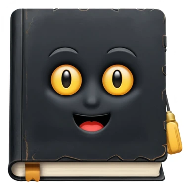 make me a black book with dust on it to show that it's old  sticker