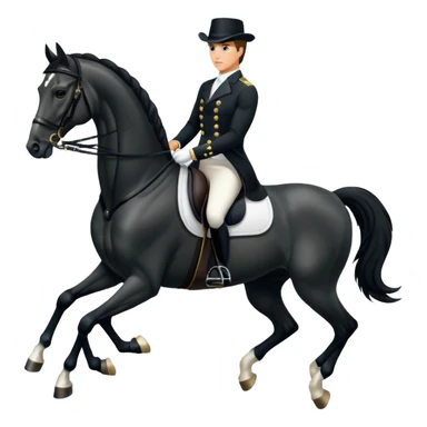 Dressage horse  sticker
