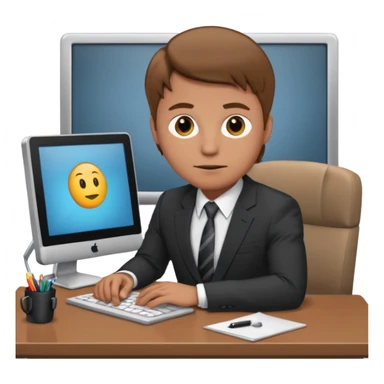 man with lgiht brown hair doing back, round cheeks at work sticker