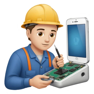 repairing an electronic device sticker