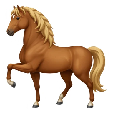 horse standing up on two feet sticker