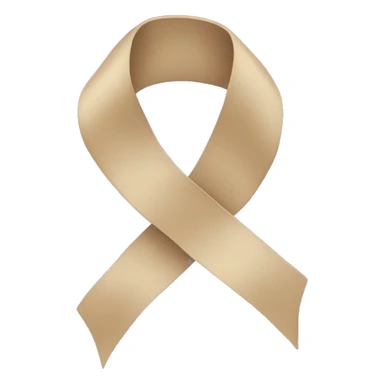 beige and purple ribbon sticker
