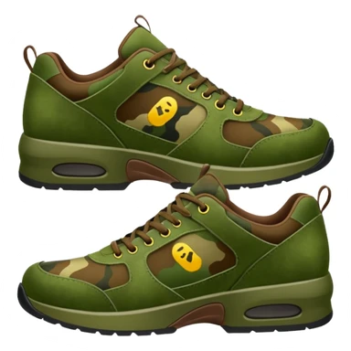 camouflage shoese sticker