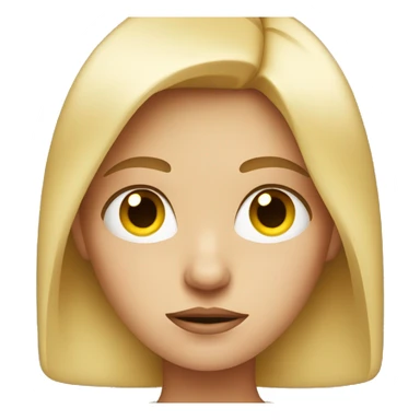 Unimpressed blonde girl sticker