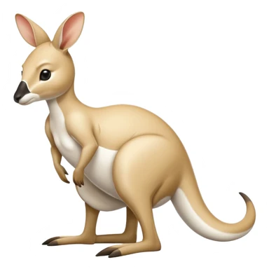 Qantas white kangaroo sticker