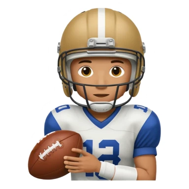 a football player in a match sticker