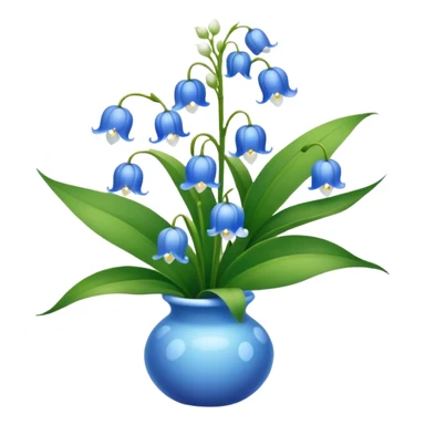 Blue lily of the valley  sticker