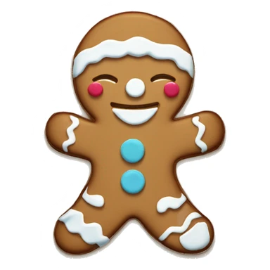 Gingerbread girl cookie  sticker