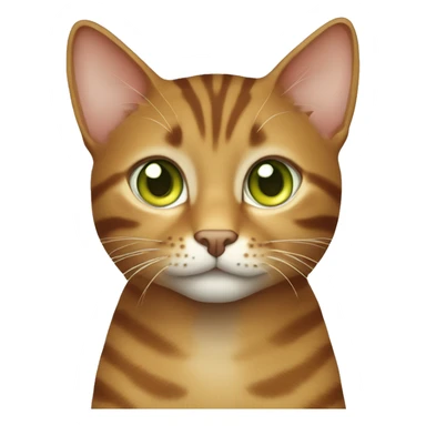 brown tabby cat with greenish yellow eyes and ginger hair girl with blue eyes and freckles sticker