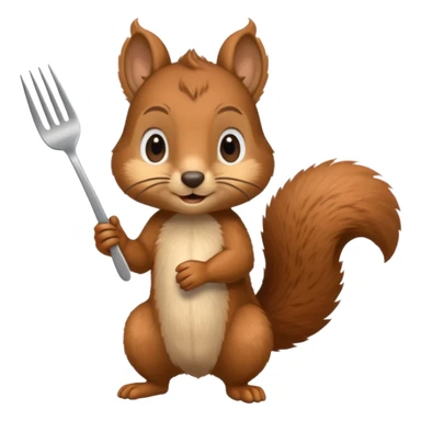 squirrel at a restaurant sticker