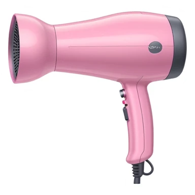 Dyson hair dryer in pastel pink sticker