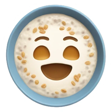 porridge with oat milk sticker