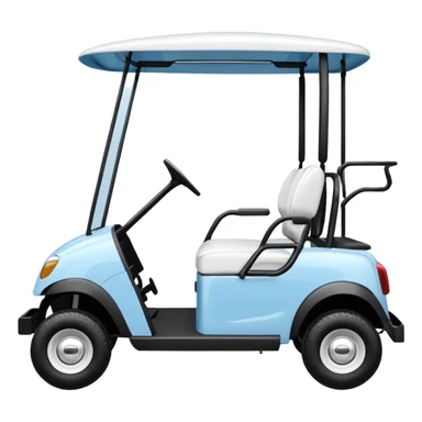 baby blue golf cart sticker