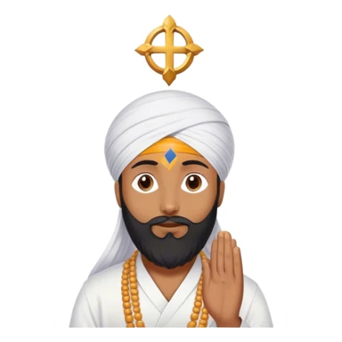 Sikh doing worship sticker