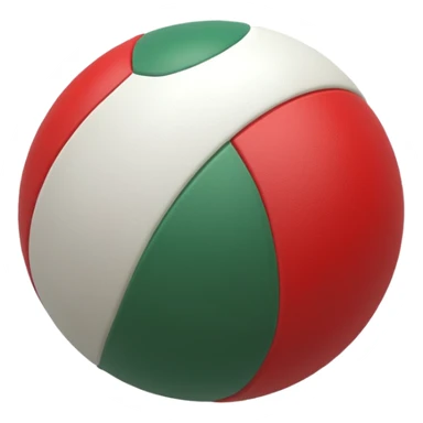 pilates ball with lines red white and green sticker