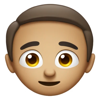 relaxed face eyes with smirk face eyebrows and mouth sticker