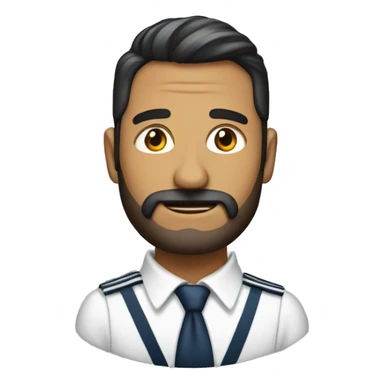 un hombre sin barba vestido con un traje marinero  sticker