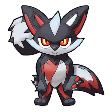 Noivern-Litten-Zorua-Zoroark-Nargacuga-Lycanroc-Torracat-Fakemon-hybrid sticker
