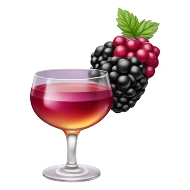 A loganberry and blackberry whisky cocktail sticker