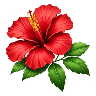 Hibiscus flower tropical sticker