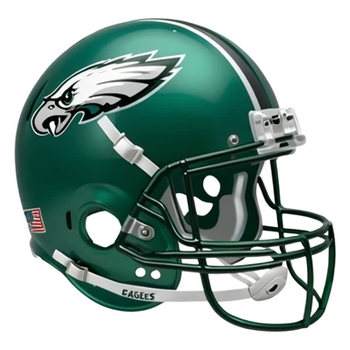 Philadelphia Eagles football helmet emoji sticker