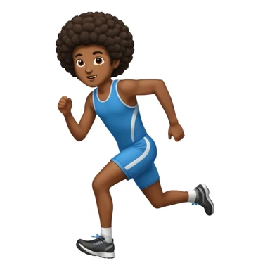 persona afroamericana canada de correr sticker