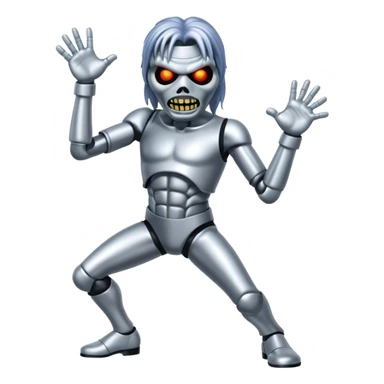 iron maiden monster eddie disco dance sticker