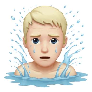 man drowning sticker