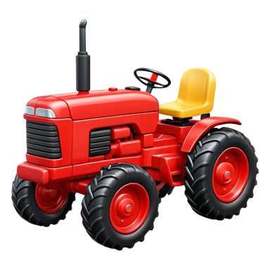 plastic toy  tractor sticker