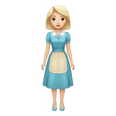 ligth woman housewife clothes full body  sticker