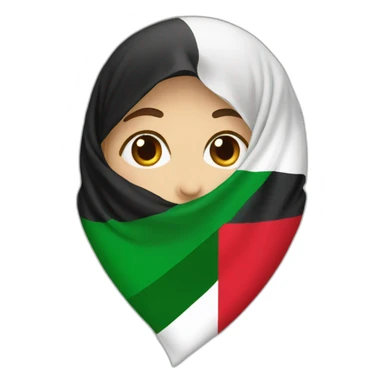 muslim take Palestinan flag sticker