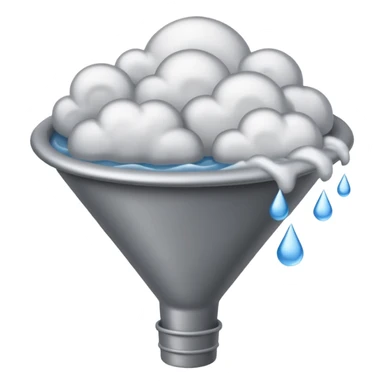 A developing funnel touching down from storm clouds. sticker