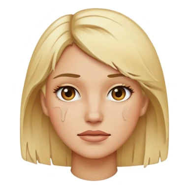 Busted woman, blonde sticker