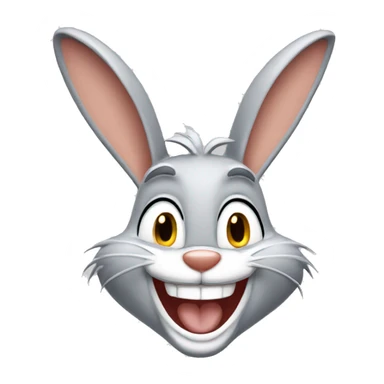 Bugs bunny laughing sticker