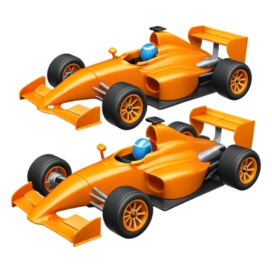 formula car toy orange sticker