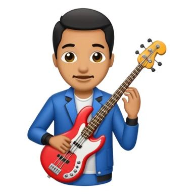 afraican american jass bass player sticker