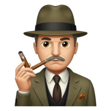 mafia boss cigar sticker