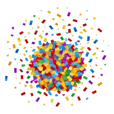 colorful confetti explosion celebration sticker