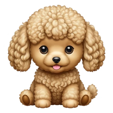 Perro caniche toy sticker