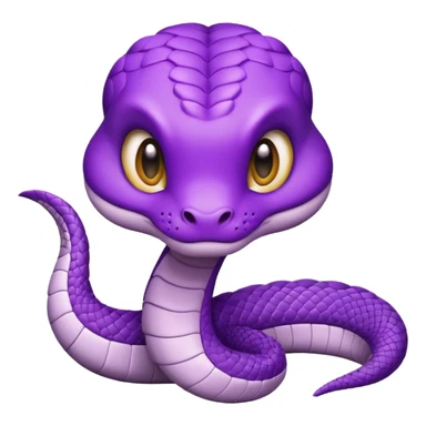  i want a animated emoji with the text "'Lil Viper sorry" for a little purple cute viper sticker