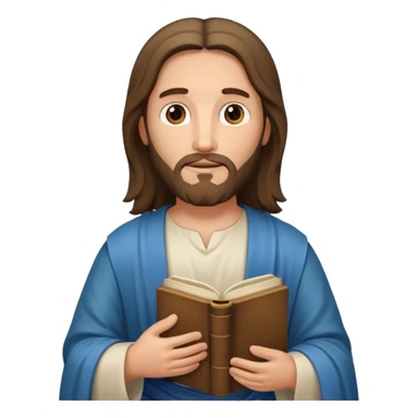 Jesus with bible sticker