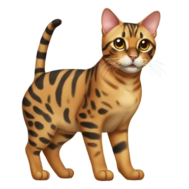 bengal cat sitting  sticker