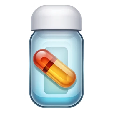 a medicine capsule sticker