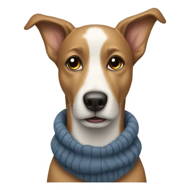 Dog in winter sticker