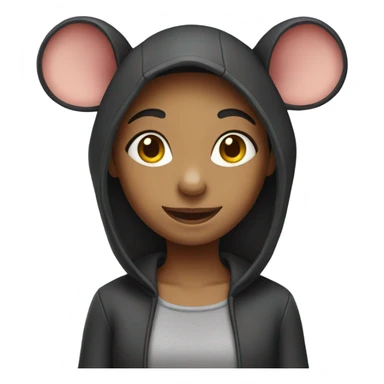 Girl dressed as mouse sticker