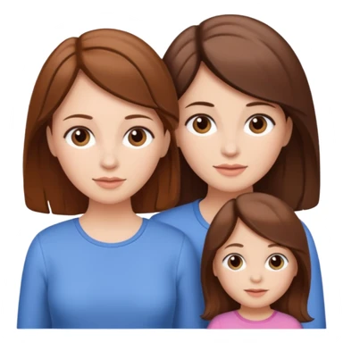 mom with twin girls sticker